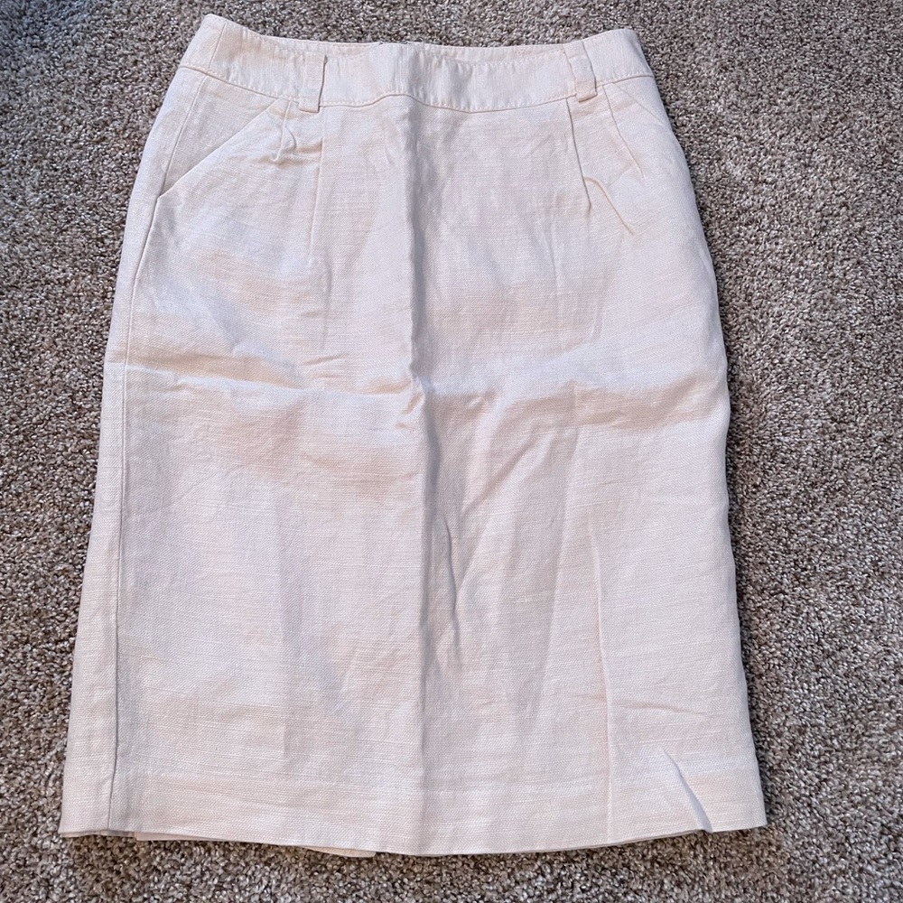 Banana Republic Linen Pencil Skirt